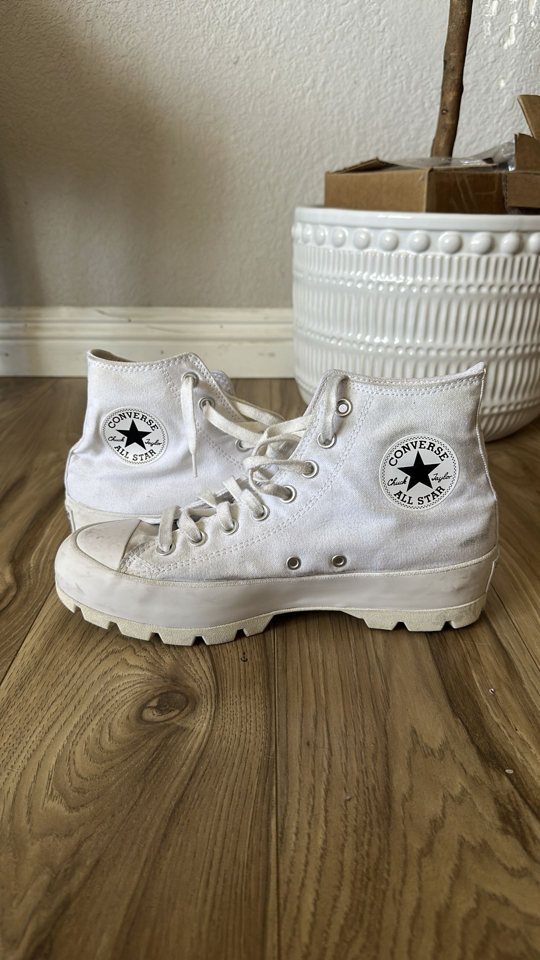 White high top converse