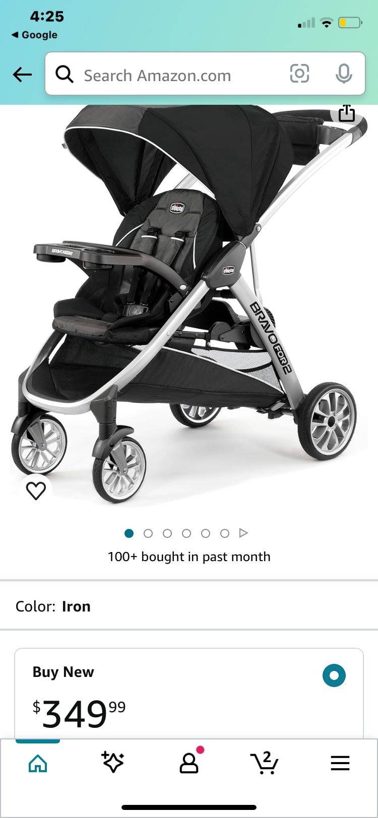 Chicco Bravo For2 Double Stroller 