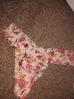 Victoria secret floral lace thong