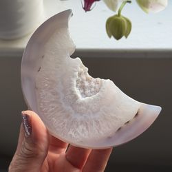 Druzy Agate Moon 🌙