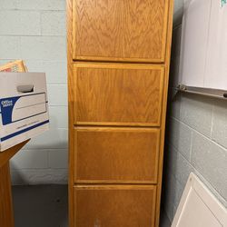 Oak File Cabinet