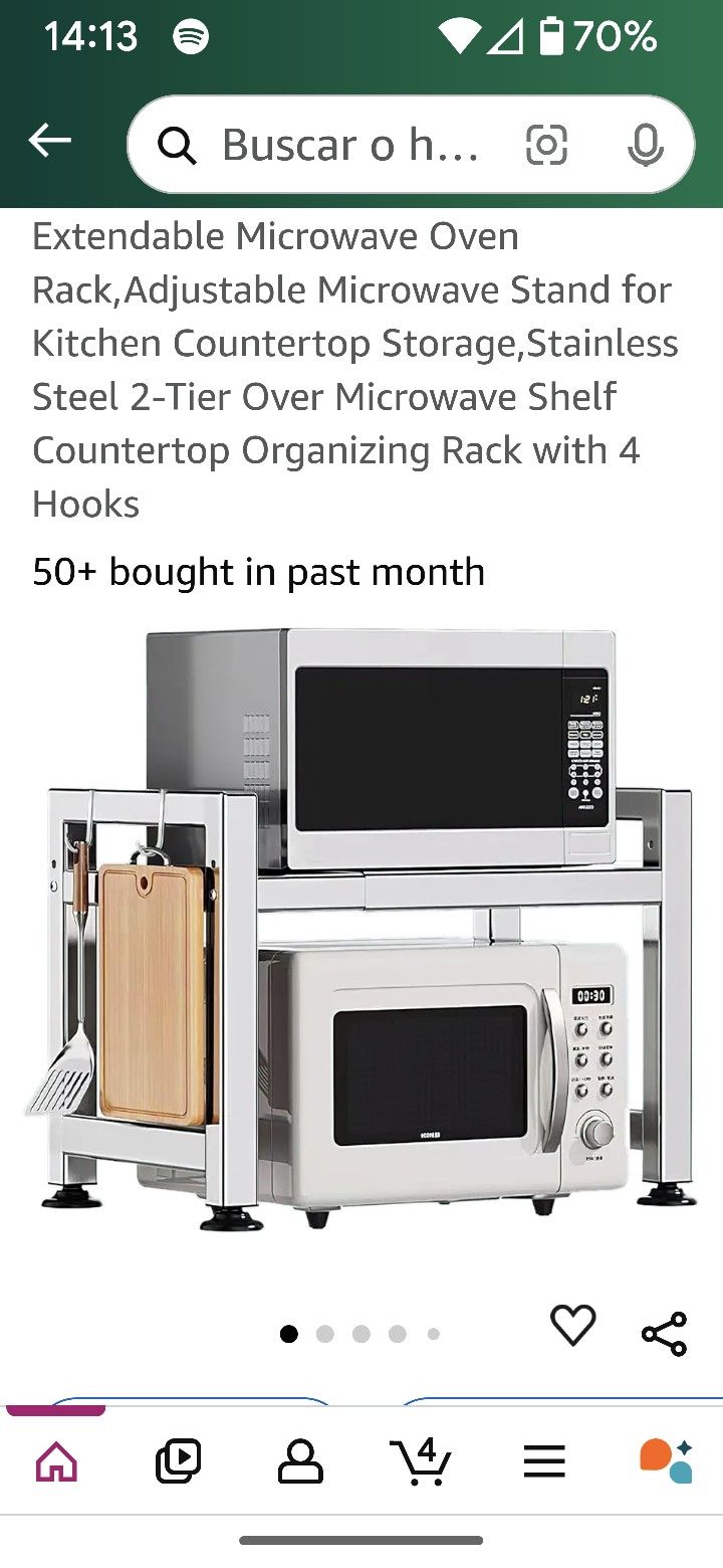 Extendable Microwave Oven Rack