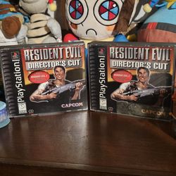 Sony PlayStation 1 ps1 resident evil directors cut 2 disc version
