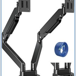 Dual Monitor Mount Fits Max 39" Computer Screen, Hold 4.4-33 lbs Each Ultrawide Desk Mount