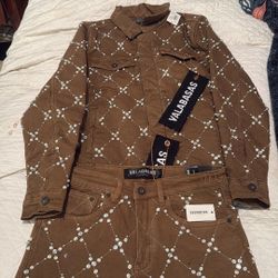 🔥 Valabasas Designer Set – Jacket + Pants (Brand New w/ Tags)