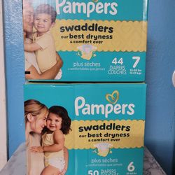 Pampers Size #6 #7  $25 Each 