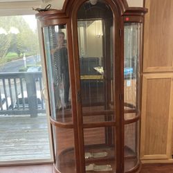 Curved Glass Display Cabinet 