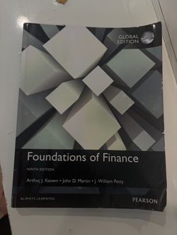 Foundations of Finance textbook 9th edition
