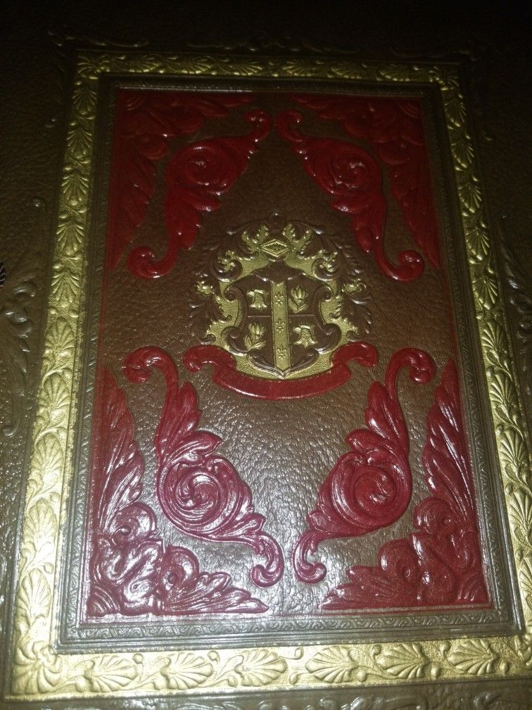 Blank Lrather Bound Scrap Book/ Photo Album