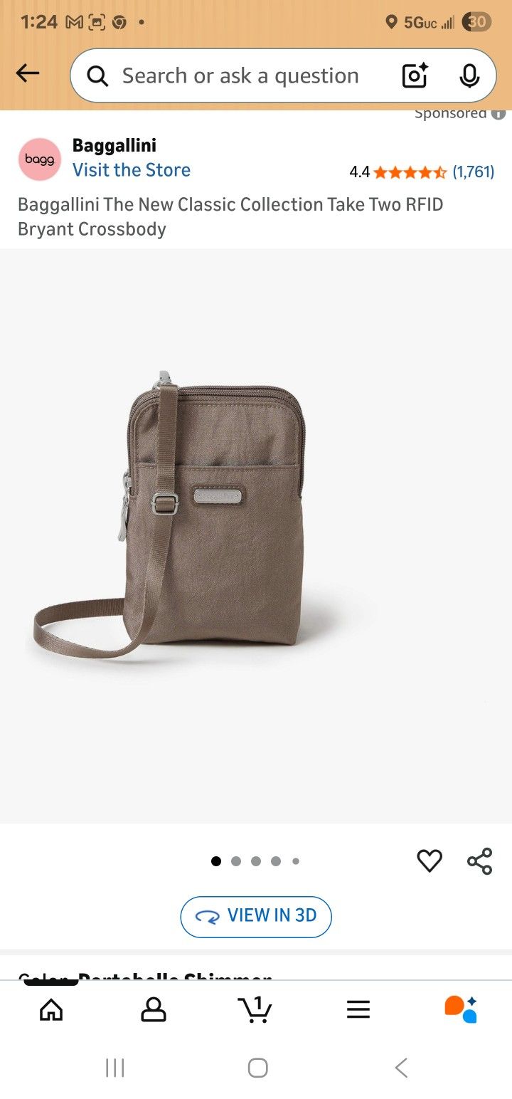 Baggallini Take 2 Rfid Crossbody