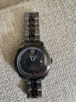 Versace Swiss Made Watch – Black Stainless Steel