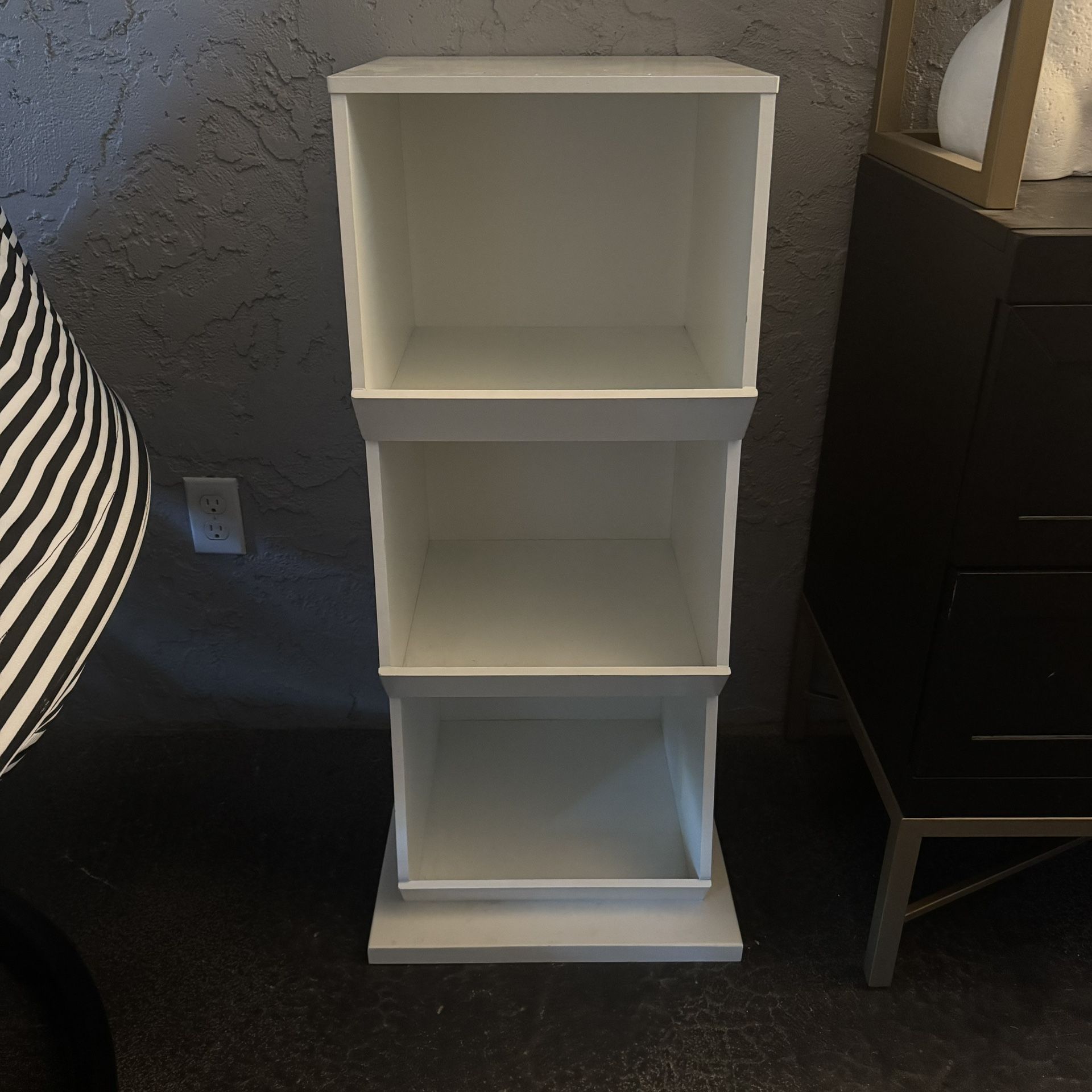 White Storage Shelves 