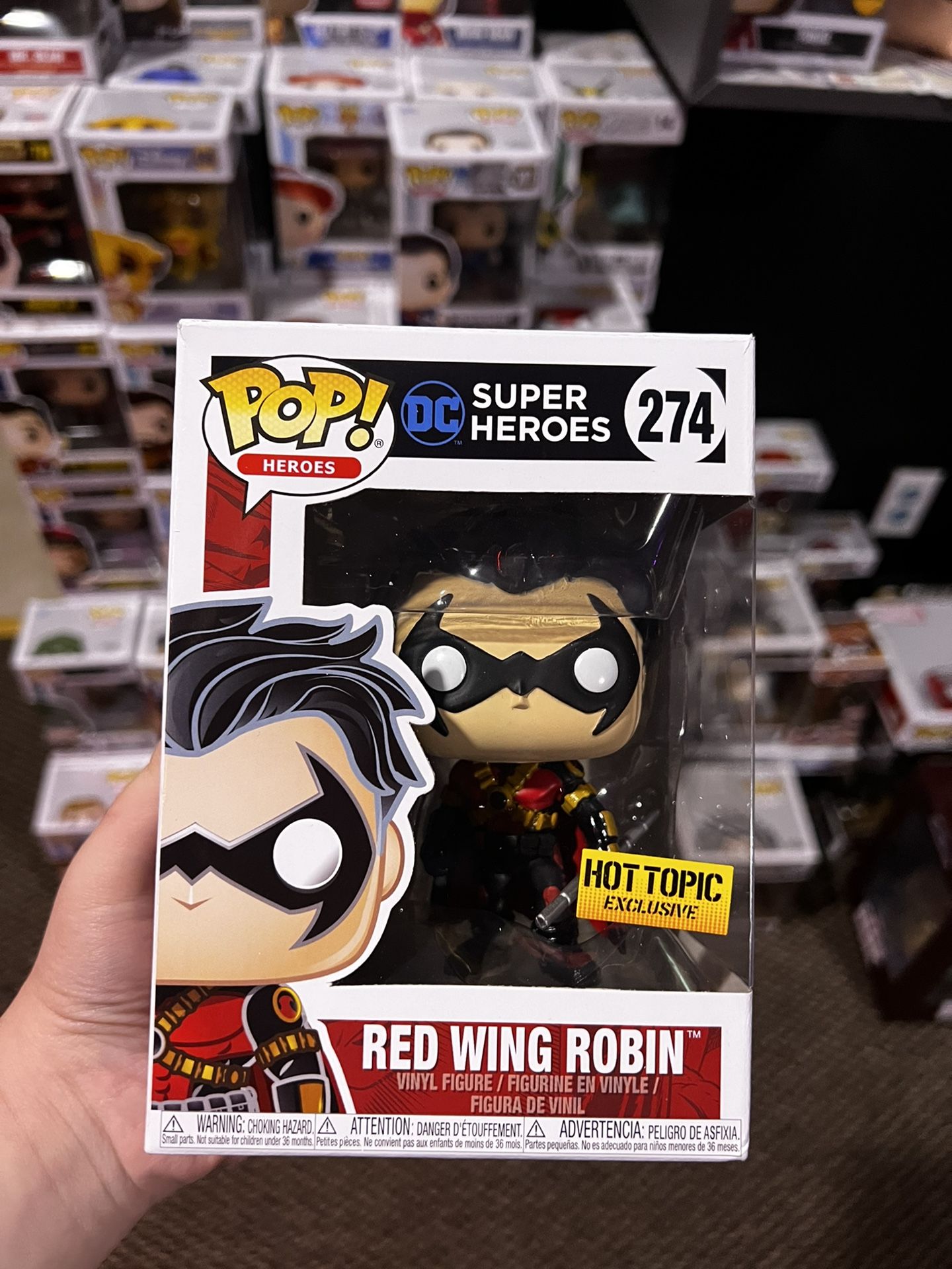 Funko Pop DC Red Wing Robin #274 Hot Topic Exclusive