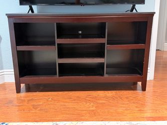 Espresso wood bookshelf