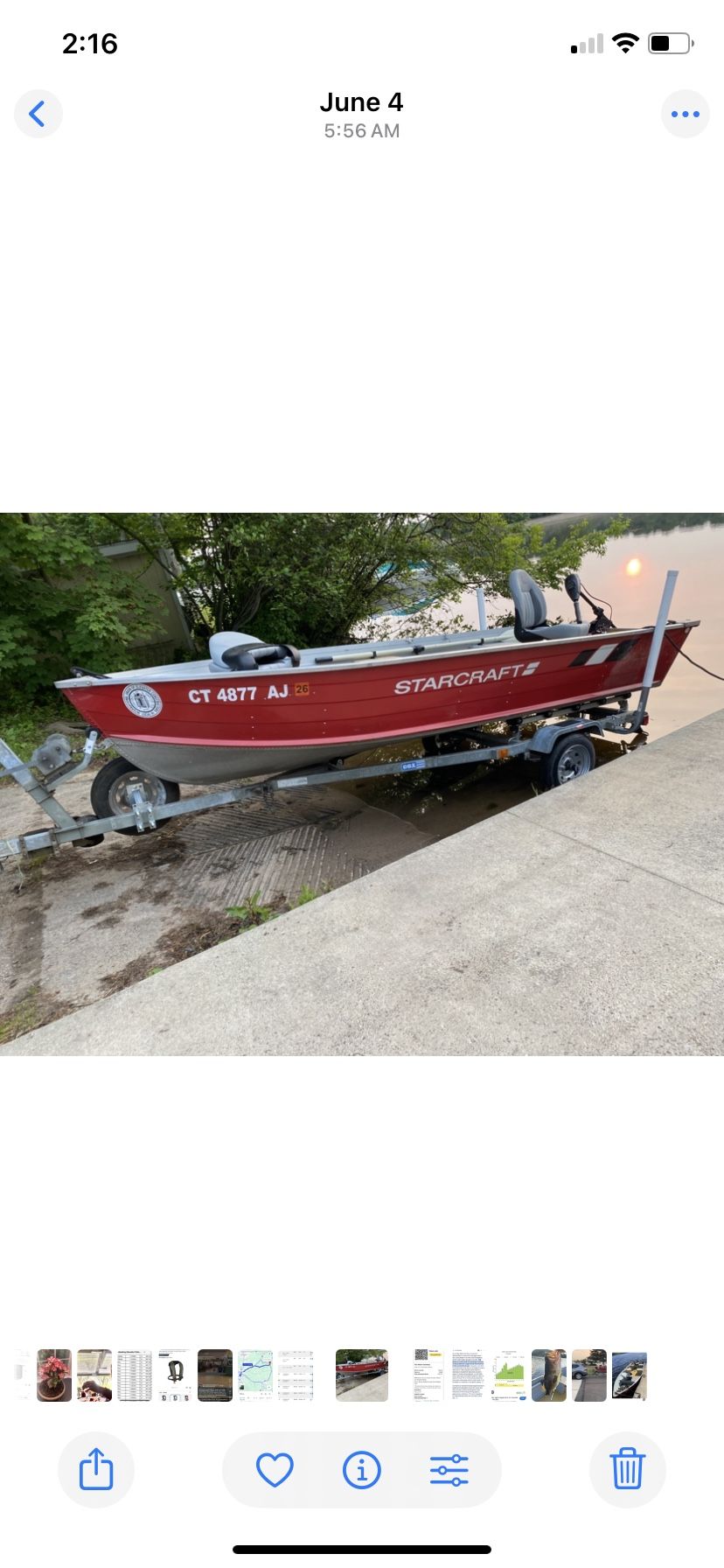 Aluminum Boat And Trailer 14.5 ‘ Boat