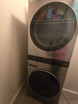 LG stackable washer and dryer
