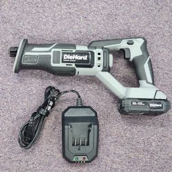 DieHard Reciprocating Saw w/ 4 Position Depth Adjustment, 20V Battery & Charger 