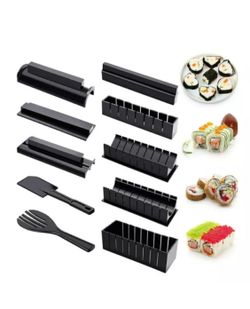 Sushi Maker Kit Rice Roll Mold Kitchen DIY Easy Chef Set Mould Roller Cutter