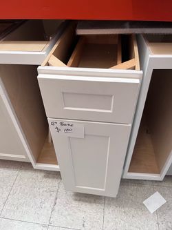 White kitchen bases 12in