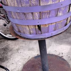 Stand And Plant Pots With Mint 