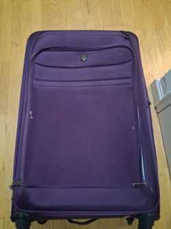 Purple suitcase
