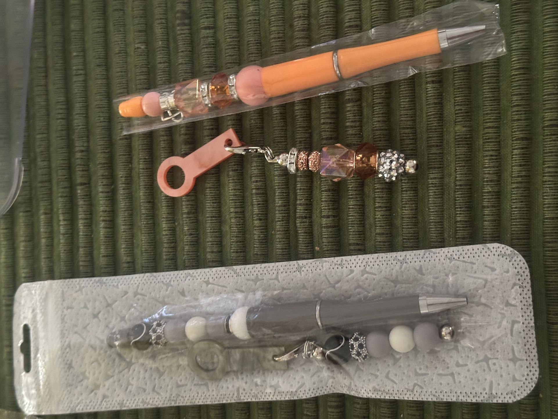 Pen And Matching Straw Charm