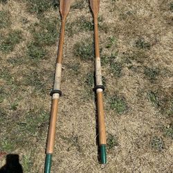 Set Of 7ft. Drift Boat/Row Boat Oars A Little Weathered, But In Good Shape