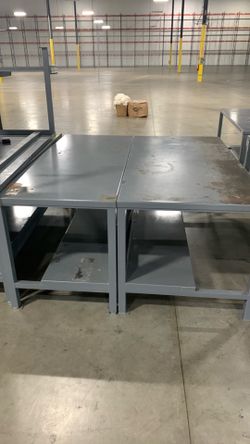 Heavy duty metal table