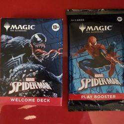 SDCC 2025 Magic The Gathering Marvel Spider-Man Welcome Deck - VENOM BLACK + Play Booster 