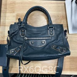 Balenciaga Leather Motocross Classic City Small