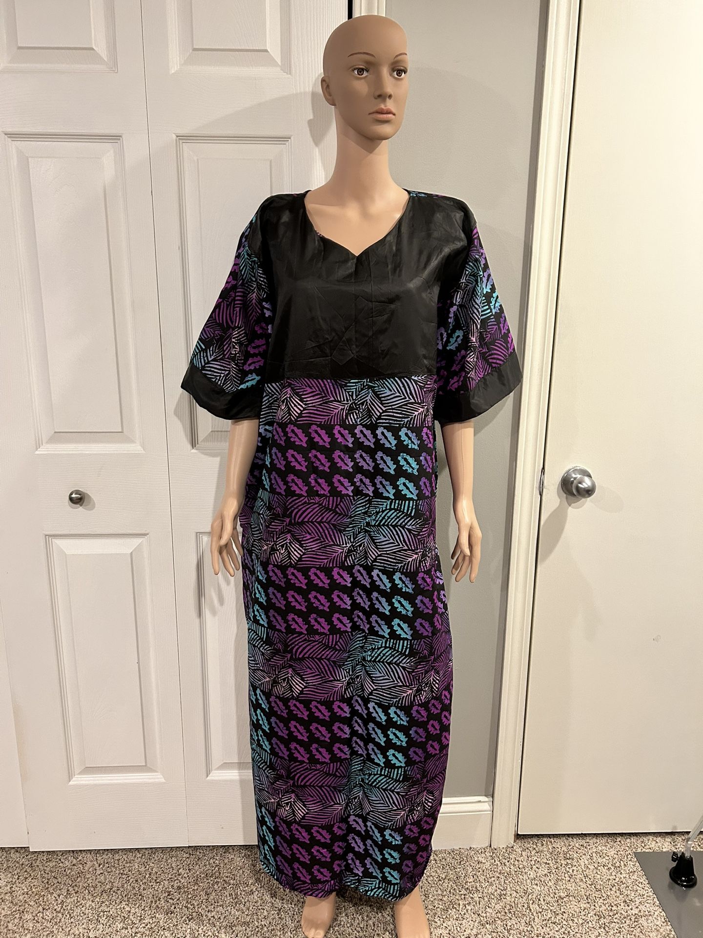 Printed Maxi Bubu Dress With Right Size Pocket For Women