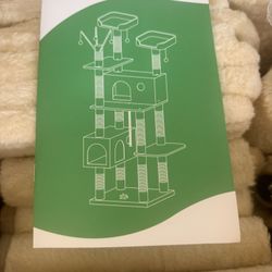 76" Large Cat Tree for  Cats Multi Level Play Tower