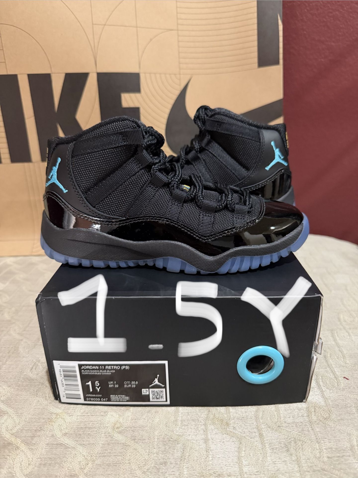 PS 1.5Y NIKE AIR JORDAN 11 GAMMA BLUE