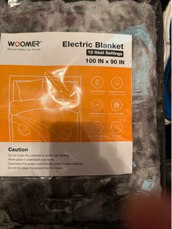 New Woomer Electric Blanket Size 90X100