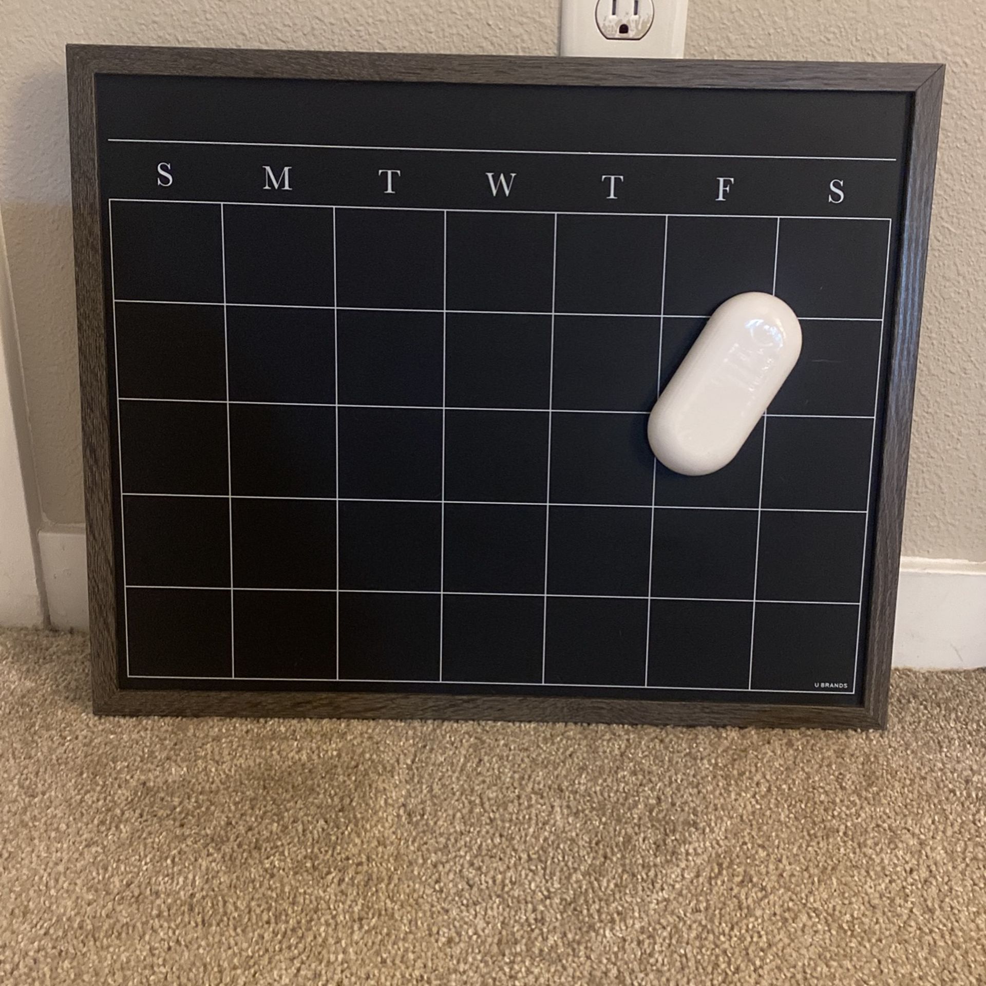 Magnetic Chalk Calendar Board