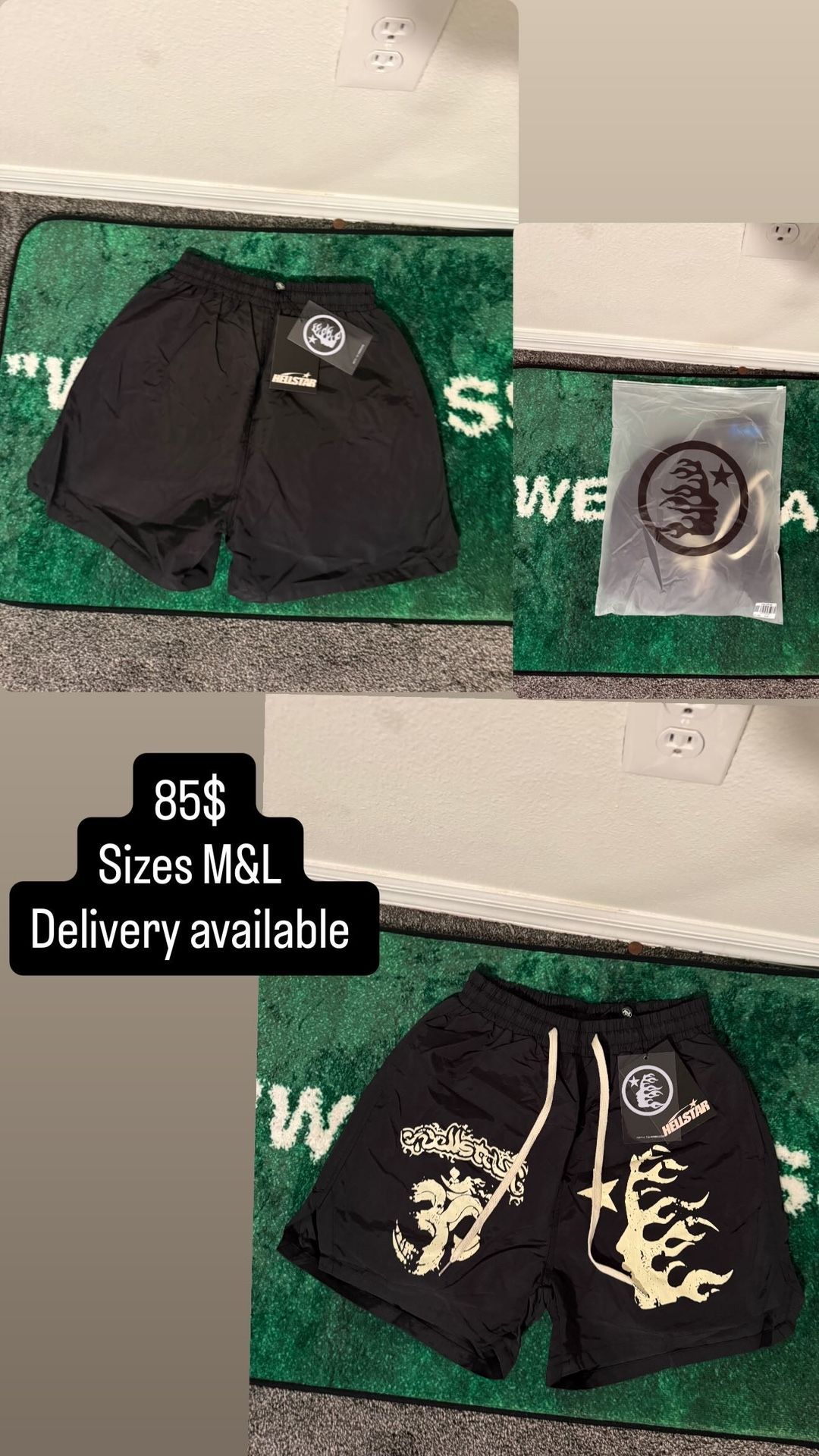 New Hellstar Shorts Sizes M/L