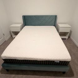 Queen Bed + Queen Mattress 