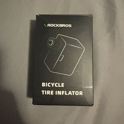 ROCKBROS Mini Bike Pump Portable Electric Bicycle Pump100PSI Tiny Bike Air Pump Tire Inflator Type-C Rechargeable Battery with Presta Schrader Valve, 