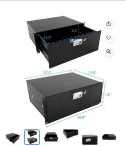 New 4U Rack Mount Drawer with Lock