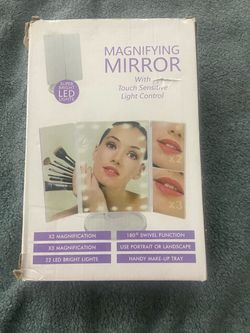 LED Magnifying Makeup Mirror with Touch Control