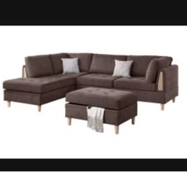 Sectional with ottoman set
