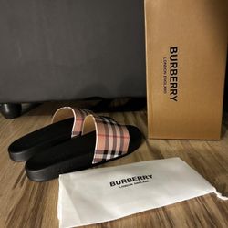 Burberry Slides Slippers Size 11
