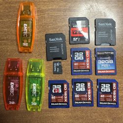 128gb And 32gb SD Card USB
