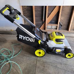 Lawnmower Ryobi 40v.   21" Inch