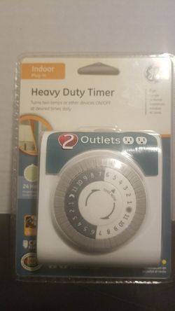 GE INDOOR PLUG- IN HEAVY DUTY TIMER.