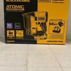 DeWalt Pin Nailer With Battery And Battery Pack And All 