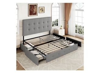 Queen bed with drawer