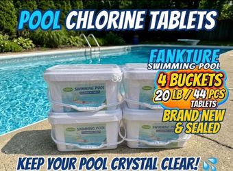 Fankture Pool Chlorine Tablets – 4 Buckets