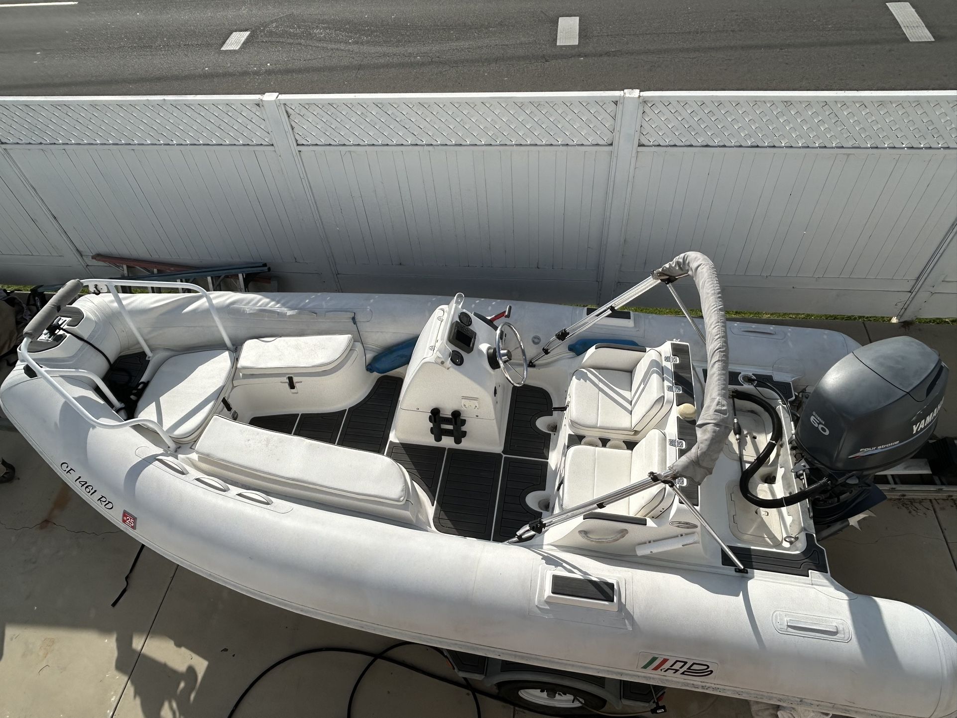 17’ AB Rigid Haul Inflatable W 100hp Yamaha
