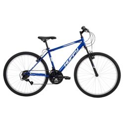 Huffy 26” Rock Creek Mountain Bike, Fits Riders 60”+, Blue, Adult, Men’s